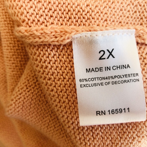 Plus Size 2X Sweater Pink GRACE AND KARMA Pullover Long Sleeves NWOT - Picture 7 of 7